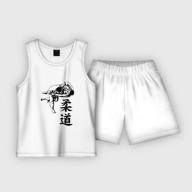 Детская пижама с шортами хлопок с принтом JUDO  БРОСОК в Белгороде,  |  | judo | брасок | бросок | гибкий путь | дзю до | дзюдо | единоборство | мягкий путь | спорт | спортивное единоборство | япония | японское боевое искусство