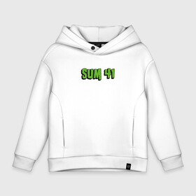 Детское худи Oversize хлопок с принтом SUM41 LOGO в Белгороде, френч-терри — 70% хлопок, 30% полиэстер. Мягкий теплый начес внутри —100% хлопок | боковые карманы, эластичные манжеты и нижняя кромка, капюшон на магнитной кнопке | rock | sum 41 | sum forty one | sum41 | музыка | панк | панк рок | рок | сам 41