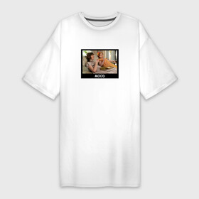 Платье-футболка хлопок с принтом Bridgerton Mood в Белгороде,  |  | bridgerton | mood | netflix | бриджертоны | кушать | лень | настроение | нетфликс | сериал | фильм