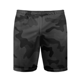 Мужские шорты спортивные с принтом Камуфляж Тёмные Воды в Белгороде,  |  | camo | camouflage | dark | water | воды | камуфляж | тёмный