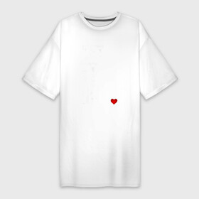 Платье-футболка хлопок с принтом Пусть будет так (перевод) в Белгороде,  |  | beatles | битлз | музыка | надпись | сердце | текст