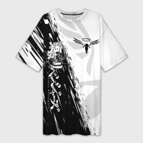Платье-футболка 3D с принтом WALHALLA TEAM LOGO BLACK ТОКИЙСКИЕ МСТИТЕЛИ в Белгороде,  |  | anime | draken | japan | mikey | tokyo | tokyorevengers | walhalla | аниме | вальгала | дракен | иероглифы | кэн | майки | манга | мандзиро | микки | рюгудзи | сано | символы | токийские мстители | токио | япония