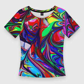 Женская футболка 3D Slim с принтом Vanguard color pattern  Expression в Белгороде,  |  | abstraction | color | expression | fashion | pattern | vanguard | абстракция | авангард | мода | узор | цвет | экспрессия