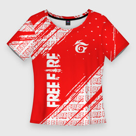 Женская футболка 3D Slim с принтом Free Fire  Фри Фаер  Паттерн в Белгороде,  |  | free fire | free fire battlegrounds | garena | garena free fire | гарена | игра | фри фаер | шутер