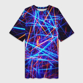 Платье-футболка 3D с принтом Neon pattern  Fashion 2055 в Белгороде,  |  | fashion | light | neon | pattern | vanguard | авангард | мода | неон | свет | узор