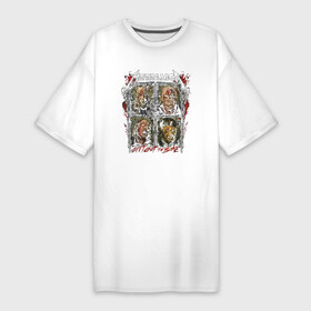 Платье-футболка хлопок с принтом Metallica  Выплюнь кость  Spit out the bone в Белгороде,  |  | blood | group | jaw | metallica | music | teeth | thrash metal | группа | зубы | кровь | музыка | пасть | трэш метал
