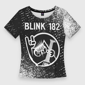 Женская футболка 3D Slim с принтом Blink 182 + КОТ + Спрей в Белгороде,  |  | Тематика изображения на принте: band | blink | metal | rock | блинк | группа | кот | краска | рок | спрей