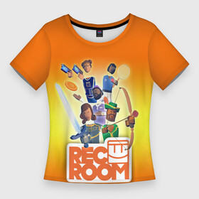Женская футболка 3D Slim с принтом VR игра REC ROOM в Белгороде,  |  | game | rec room | vr | vr game | виар | виртуальная реальность | игры виар | рек рум | рекрум