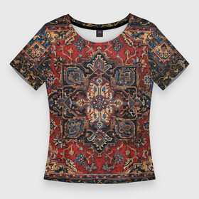 Женская футболка 3D Slim с принтом КОВЁР  ПАЛАС в Белгороде,  |  | background | carpet | carpet texture | pattern | rug | texture | ковер | палас | текстура | текстура ковра | узор | фон