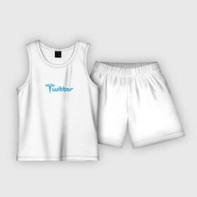 Детская пижама с шортами хлопок с принтом Твиттер и Тесла. Илон Маск купил Твиттер в Белгороде,  |  | elon musk | elona musk | tesla | twitter | илон маск | купил | мем | твиттер | тесла
