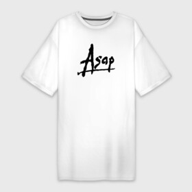 Платье-футболка хлопок с принтом asap rocky  my mix в Белгороде,  |  | aap rocky | asap | asap mob | asap rocky | everyday | fashion killa | freestyle | ld | my mix | praise the lord | rap | rihanna