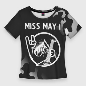 Женская футболка 3D Slim с принтом Miss May I  КОТ  Камуфляж в Белгороде,  |  | band | i | may | metal | miss | miss may i | rock | группа | камуфляж | кот | милитари | мисс | мэй ай | рок