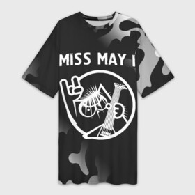 Платье-футболка 3D с принтом Miss May I  КОТ  Камуфляж в Белгороде,  |  | band | i | may | metal | miss | miss may i | rock | группа | камуфляж | кот | милитари | мисс | мэй ай | рок