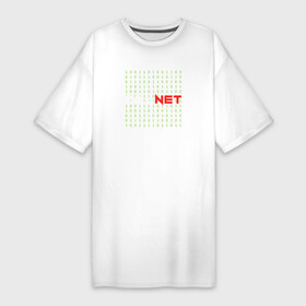 Платье-футболка хлопок с принтом KILLNET матрица в Белгороде,  |  | hack | it | killnet | xacker | матрица | программист | сис админ | хакер