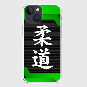 Чехол для iPhone 13 mini с принтом JUDO | GREEN в Белгороде,  |  | Тематика изображения на принте: judo | гибкий путь | дзю до | дзюдо | единоборство | мягкий путь | спорт | спортивное единоборство | япония | японское боевое искусство