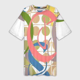 Платье-футболка 3D с принтом Абстрактный,цветной,графический рисунок.Abstraction. в Белгороде,  |  | abstract | abstraction | абстракт | абстрактная графика | абстрактный | абстрактный рисунок | абстрактный узор | абстракция