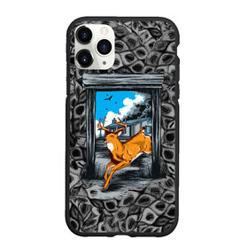 Чехол для iPhone 11 Pro Max матовый с принтом Олень 3D рисунок в Белгороде, Силикон |  | Тематика изображения на принте: 3d | 3d рисунок | 3д | звери | олениха | олень | природа