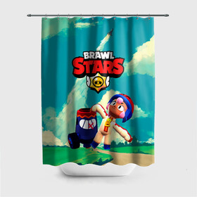 Штора 3D для ванной с принтом brawlstars Выстрел Бонни Bonny в Белгороде, 100% полиэстер | плотность материала — 100 г/м2. Стандартный размер — 146 см х 180 см. По верхнему краю — пластиковые люверсы для креплений. В комплекте 10 пластиковых колец | boni | bonnie | brawl | brawl stars | brawlstars | brawl_stars | бони | бонни | бравлстарс