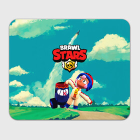 Прямоугольный коврик для мышки с принтом brawlstars Выстрел Бонни Bonny в Белгороде, натуральный каучук | размер 230 х 185 мм; запечатка лицевой стороны | boni | bonnie | brawl | brawl stars | brawlstars | brawl_stars | бони | бонни | бравлстарс