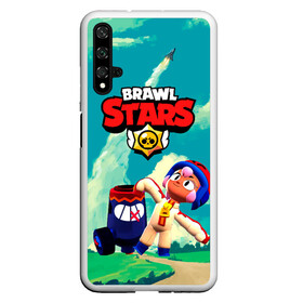 Чехол для Honor 20 с принтом brawlstars Выстрел Бонни Bonny в Белгороде, Силикон | Область печати: задняя сторона чехла, без боковых панелей | boni | bonnie | brawl | brawl stars | brawlstars | brawl_stars | бони | бонни | бравлстарс