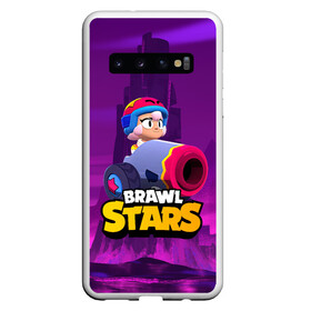 Чехол для Samsung Galaxy S10 с принтом BrawlStars Бонни с пушкой Bonny в Белгороде, Силикон | Область печати: задняя сторона чехла, без боковых панелей | boni | bonnie | brawl | brawl stars | brawlstars | brawl_stars | бони | бонни | бравлстарс