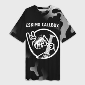 Платье-футболка 3D с принтом Eskimo Callboy  КОТ  Камуфляж в Белгороде,  |  | band | callboy | eskimo | eskimo callboy | metal | rock | группа | камуфляж | коллбой | кот | милитари | рок | эскимо