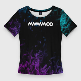 Женская футболка 3D Slim с принтом mamamoo  неоновый огонь в Белгороде,  |  | 1thek | gogobebe | hallyu | hip | hwasa | k pop | korean music | loen | mamamoo | mnet | moonbyul | music | mv | new | solar | song | teaser | wheein