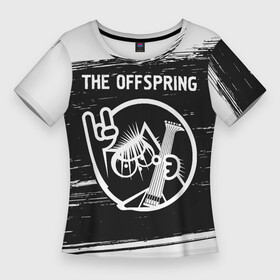 Женская футболка 3D Slim с принтом The Offspring  КОТ  Краска в Белгороде,  |  | band | metal | offspring | rock | the | the offspring | группа | кот | краска | оффспринг | рок