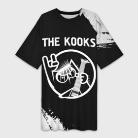 Платье-футболка 3D с принтом The Kooks  КОТ  Краска в Белгороде,  |  | band | kooks | metal | rock | the | the kooks | группа | кот | краска | кукс | рок