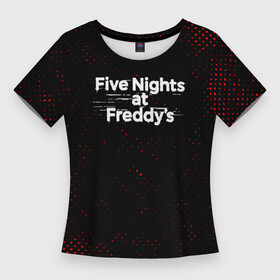 Женская футболка 3D Slim с принтом ФНАФ  Гранж в Белгороде,  |  | at freddys | five nights | five nights at freddys | fnaf | game | games | бонни | гранж | игра | игры | пять ночей | пять ночей с фредди | с фредди | фнаф | фокси | фредди | чика