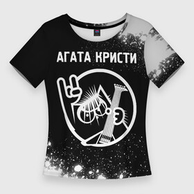 Женская футболка 3D Slim с принтом Агата Кристи  КОТ  Краска в Белгороде,  |  | band | metal | paint | rock | агата | агата кристи | брызги | группа | кот | краска | кристи | рок