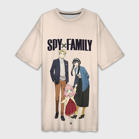 Платье-футболка 3D с принтом Spy x Family. Семья шпиона в Белгороде,  |  | anya | bond | family | forger | loid | princess | spy | spy x family | thorn | twilight | yor | аня | бонд | йор | красавица | лойд | манга | семья | семья шпиона | спящая | сумрак | супайфамири | форджер | шпион