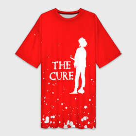 Платье-футболка 3D с принтом the cure  белые брызги в Белгороде,  |  | cure | the | the cure | the cure album | the cure concert | the cure live | the cure vevo | the cure videos | the cure youtube