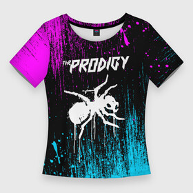 Женская футболка 3D Slim с принтом the prodigy  neon в Белгороде,  |  | prodigy | the prodigy | дарование | музыка | чудо