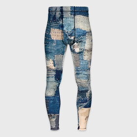 Мужские тайтсы 3D с принтом Patchwork  Jeans  Осень  Зима 2023 в Белгороде,  |  | Тематика изображения на принте: abstraction | cloth | fashion | jeans | patchwork | абстракция | джинса | мода | пэчворк | ткань