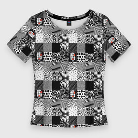 Женская футболка 3D Slim с принтом Share Your Blurryface  паттерн в Белгороде,  |  | abstraction | pattern | texture | twenty one pilots | абстракция | квадраты | современный | узор