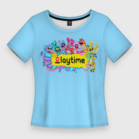 Женская футболка 3D Slim с принтом POPPY PLAYTIME chapter 2 персонажи в Белгороде,  |  | haggy waggy | poppy playtime | игра | монстр | персонажи | плэйтайм | попи плей тайм | попи плэй тайм | попиплейтам | попиплэйтайм | поппи плейтайм | поппиплэйтайм | хагги вагги | хаги ваги | хоррор
