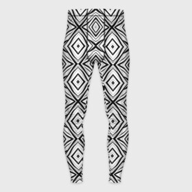Мужские тайтсы 3D с принтом Черно белый абстрактный узор ромбы . в Белгороде,  |  | Тематика изображения на принте: black and white | минималистичный | молодежный | серый | современный