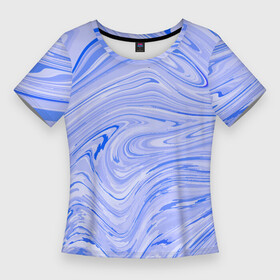 Женская футболка 3D Slim с принтом Abstract lavender pattern в Белгороде,  |  | абстрактно | абстрактный паттерн | абстракция | волны | паттерн | рябь | текстура