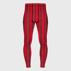 Мужские тайтсы 3D с принтом Красно черный узор в полоску в Белгороде,  |  | red striped | striped pattern | красный и черный | полоска | ретро