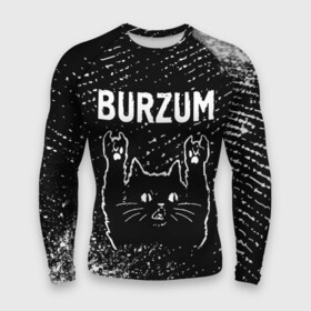 Мужской рашгард 3D с принтом Burzum  Rock Cat в Белгороде,  |  | Тематика изображения на принте: band | burzum | metal | rock | бурзум | группа | кот | краска | краски | рок | рок кот