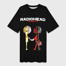 Платье-футболка 3D с принтом Radiohead The BEST в Белгороде,  |  | radio head | radiohead | thom yorke | одержимый чем то | радио хед | радиохед | радиохэд | рок | рок группа | том йорк | томас эдвард йорк | фанат