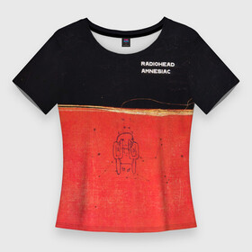 Женская футболка 3D Slim с принтом Radiohead  Amnesiac в Белгороде,  |  | radio head | radiohead | thom yorke | одержимый чем то | радио хед | радиохед | радиохэд | рок | рок группа | том йорк | томас эдвард йорк | фанат
