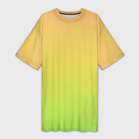 Платье-футболка 3D с принтом GRADIEND YELLOW GREEN в Белгороде,  |  | абстракция | амбре | без дизайна | градиент | градиент и ничего лишнего | градиенты | желтая | желто зеленый | желтый | зеленая | зеленое | зеленый | на весну | на каждый день | на лето | синий