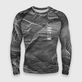 Мужской рашгард 3D с принтом Мятая сетчатая ткань  Crumpled Mesh Fabric в Белгороде,  |  | abstraction | fashion | grid | italy | milano | pattern | texture | абстракция | италия | милан | мода | сетка | текстура | узор
