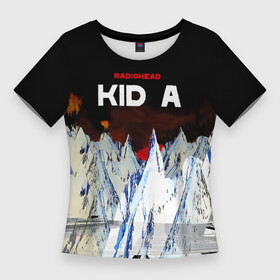 Женская футболка 3D Slim с принтом Kid A  Radiohead в Белгороде,  |  | radio head | radiohead | thom yorke | одержимый чем то | радио хед | радиохед | радиохэд | рок | рок группа | том йорк | томас эдвард йорк | фанат