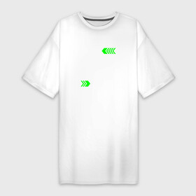Платье-футболка хлопок с принтом I Paused Counter Strike To Be Here с зелеными стрелками в Белгороде,  |  | counter | counter strike | csgo | logo | paused | strike | игра | игры | контрт | ксго | лого | логотип | символ | страйк