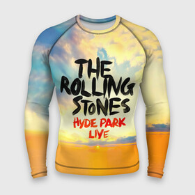 Мужской рашгард 3D с принтом Hyde Park Live  The Rolling Stones в Белгороде,  |  | the rolling stones | бродяги | вольные странники | катящиеся камни | кит ричардс | мик джаггер | рок группа | рок н ролл | ролинг стоун | роллинг стоунс | рон вуд | стоунз | чарли уоттс