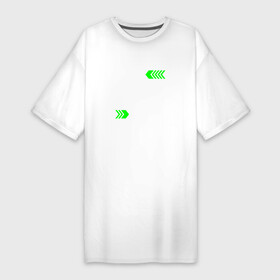 Платье-футболка хлопок с принтом I Paused Cyberpunk 2077 To Be Here с зелеными стрелками в Белгороде,  |  | 2077 | cyberpunk | cyberpunk 2077 | logo | paused | игра | игры | киберпанк | лого | логотип | символ