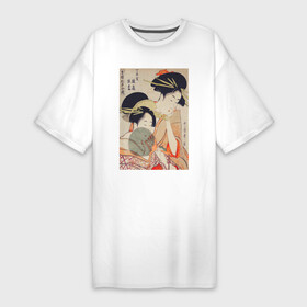 Платье-футболка хлопок с принтом Chojiya Hinazuru Hinamatsu (Две девушки) в Белгороде,  |  | винтаж | искусство | красота | культура | культура японии | отдых | природа | рисунок | япония | японская культура | японская эстетика | японский | японский стиль